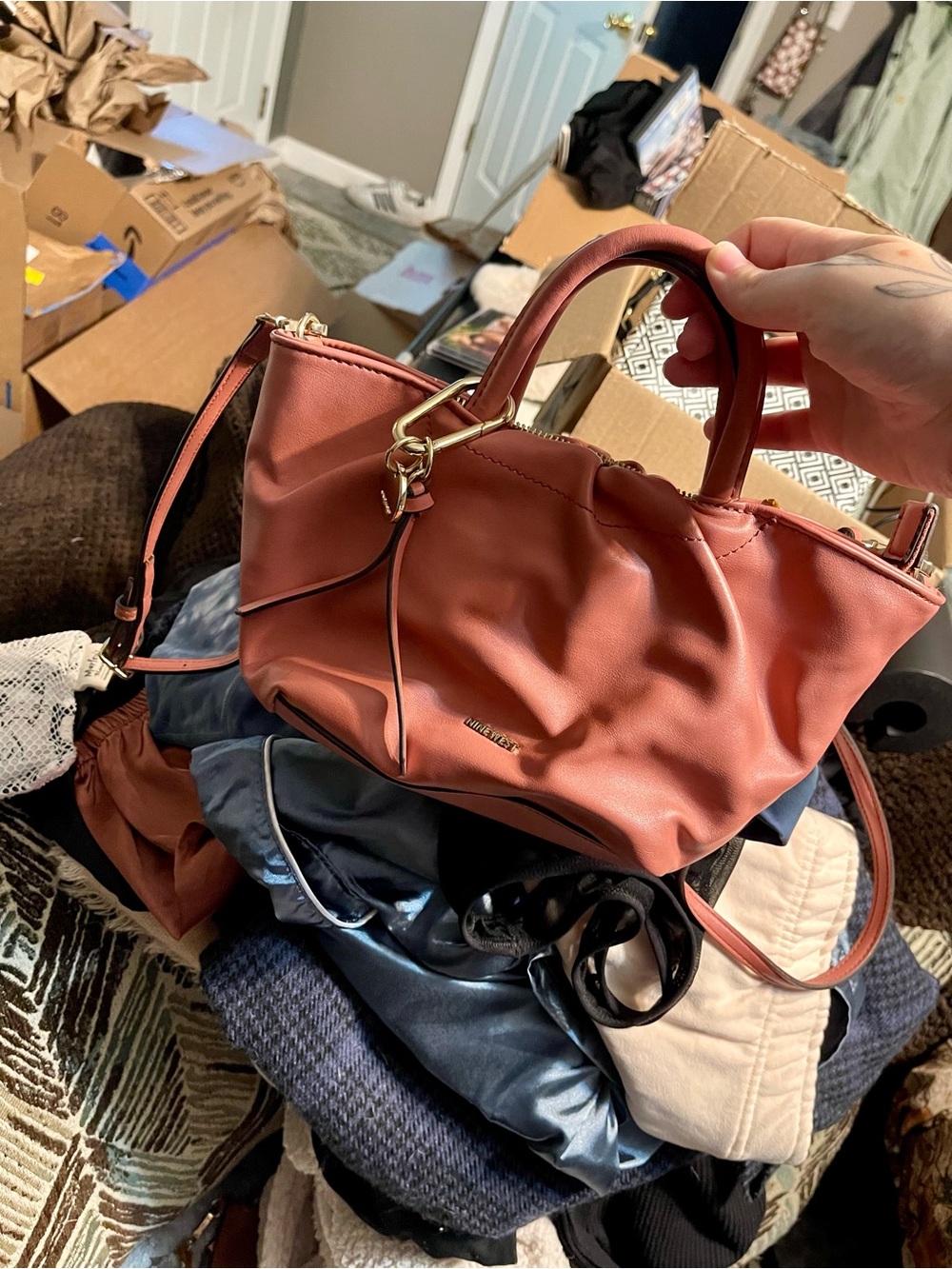 Women's Soft Ruching Satchel Handbag
